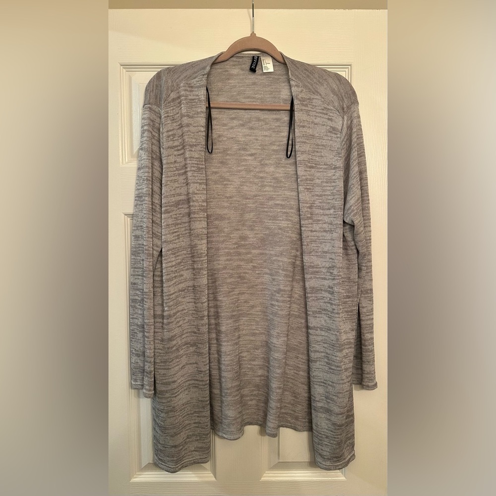 Divided Light Gray Long Knit Cardigan